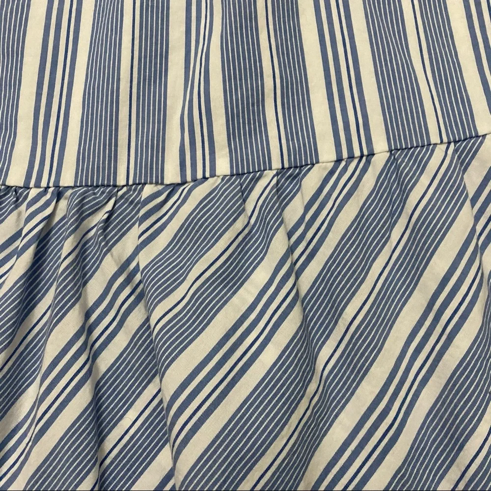 J. Crew striped bow midi skirt
